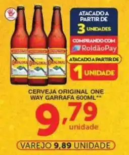 Roldão Cerveja original one way garrafa oferta