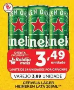 Roldão Cerveja lager heineken lata oferta