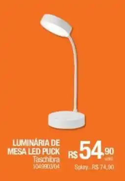 Milium Luminária de mesa led puck oferta