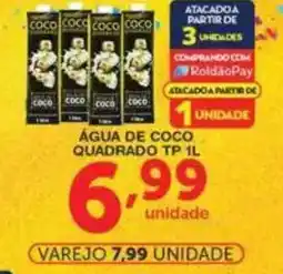 Roldão Água de coco quadrado tp oferta