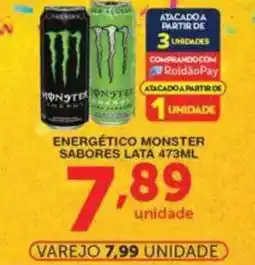 Roldão Energético monster sabores lata oferta