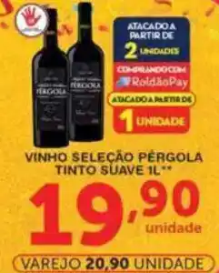 Roldão Vinho seleção pergola tinto suave oferta