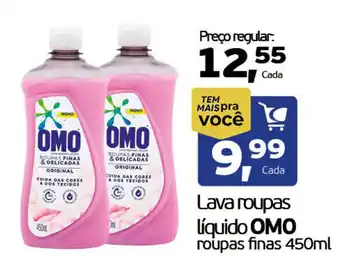 Cometa Supermercados Lava roupas Líquido OMO roupas fina oferta