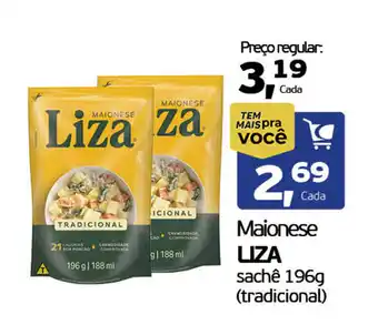 Cometa Supermercados Maionese LIZA sachê (tradicional) oferta