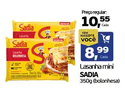 Cometa Supermercados Lasanha mini SADIA  (bolonhesa) oferta