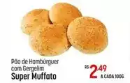 Muffato Super - pão de hambúrguer com gergelim muffato oferta