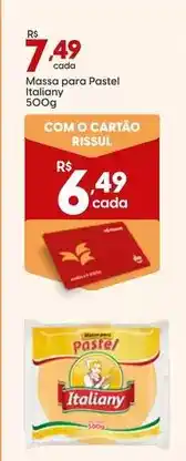 Supper Rissul Italiany - massa para pastel oferta