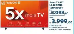 Sam's Club Lg - smart tv 65 65nano80t oferta