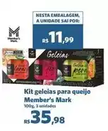 Sam's Club Member's mark - kit geleias para queijo oferta