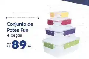 Sam's Club De - conjunto de potes fun oferta