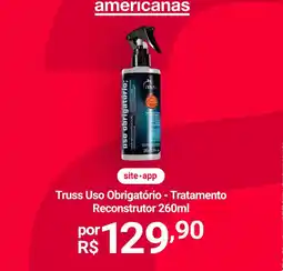 Lojas Americanas Truss uso obrigatorio oferta