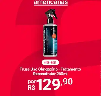 Lojas Americanas Truss uso obrigatorio oferta