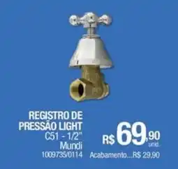 Milium Registro de pressão light oferta