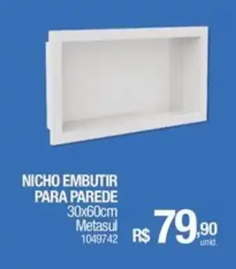 Milium Nicho embutir para parede oferta