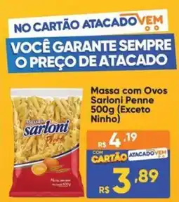 Atacado Vem Massa com Ovos Sarloni Penne oferta