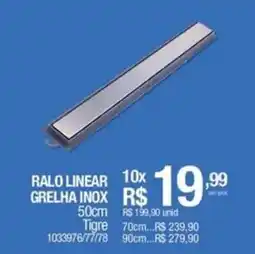 Milium Ralo linear grelha inox oferta