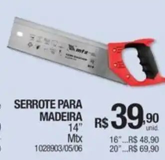 Milium Serrote para madeira oferta