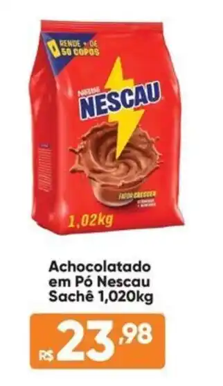 Atacado Vem Achocolatado em Pó Nescau Sachê oferta