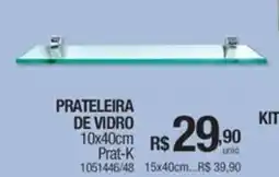 Milium Prateleira de vidro oferta