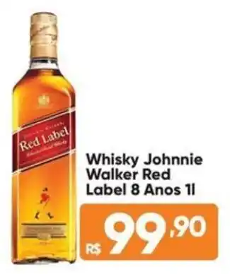 Atacado Vem Whisky Johnnie Walker Red Label 8 Anos oferta