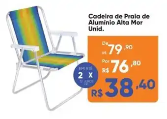 Atacado Vem Cadeira de Praia de Alumínio Alta Mor Unid. oferta