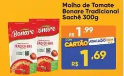 Atacado Vem Molho de Tomate Bonare Tradicional Sachê oferta