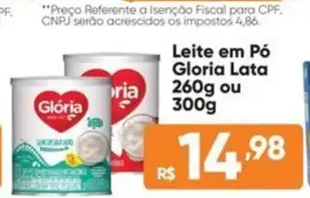 Atacado Vem Leite em Pó Gloria Lata oferta