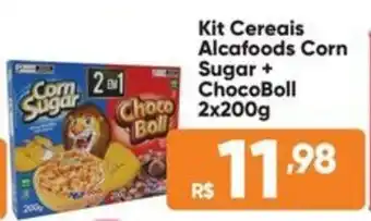 Atacado Vem Kit Cereais Alcafoods Corn Sugar + Choco Boll oferta