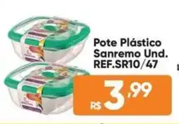 Atacado Vem Pote Plástico Sanremo Und. REF.SR10/47 oferta