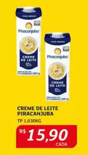 Assaí Atacadista Creme de leite piracanjuba oferta