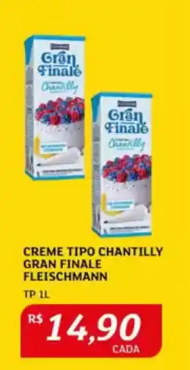 Assaí Atacadista Creme tipo chantilly gran finale fleischmann oferta