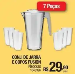 Milium Conj. de jarra e copos fusion oferta