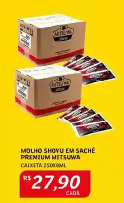 Assaí Atacadista Molho shoyu em sache premium mitsuwa oferta