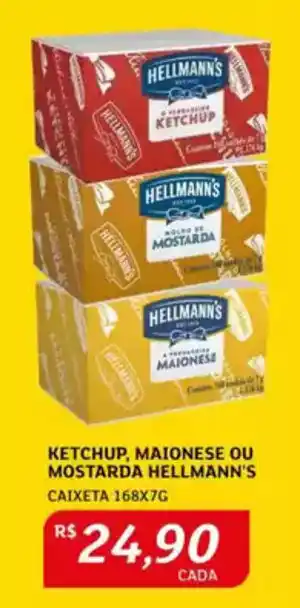 Assaí Atacadista Ketchup, maionese ou mostarda hellmann's oferta