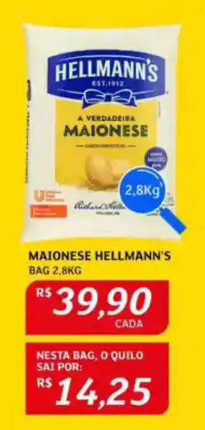 Assaí Atacadista Maionese hellmann's bag oferta