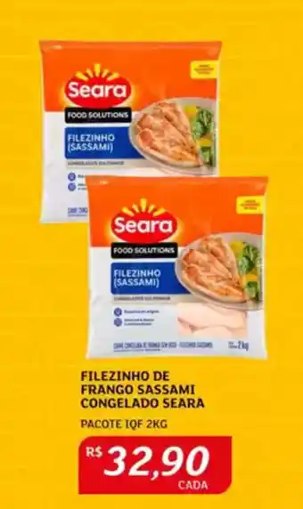 Assaí Atacadista Filezinho de frango sassami congelado seara oferta