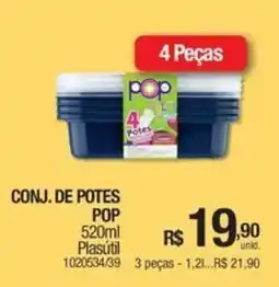 Milium Conj. de potes pop oferta