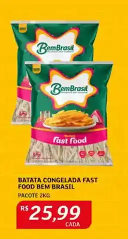 Assaí Atacadista Batata congelada fast food bem brasil pacote oferta