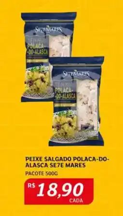 Assaí Atacadista Peixe salgado polaca-do- alasca se7e mares pacote oferta