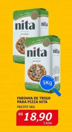 Assaí Atacadista Farinha de trigo para pizza nita pacote oferta