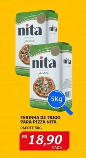 Assaí Atacadista Farinha de trigo para pizza nita pacote oferta