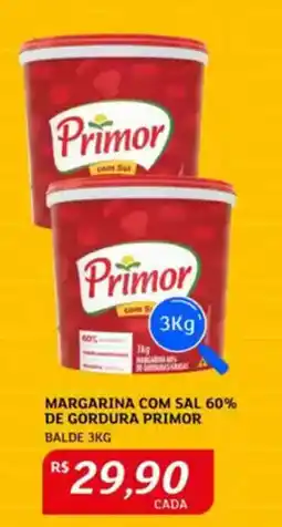 Assaí Atacadista Margarina com sal 60% de gordura primor balde oferta