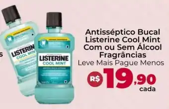 Ultrabox Antisséptico Bucal Listerine Cool Mint Com ou Sem Álcool Fragrâncias oferta