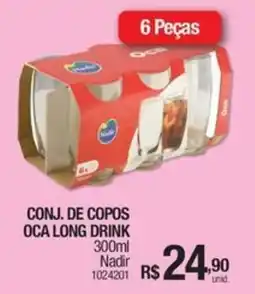 Milium Conj. de copos oca long drink oferta