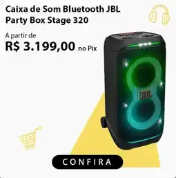 Fast Shop Caixa de Som Bluetooth JBL Party Box Stage 320 oferta