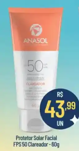 Drogarias Farmagnus Protetor Solar Facial FPS 50 Clareador oferta