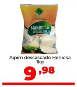 Aipim descascado Henicka