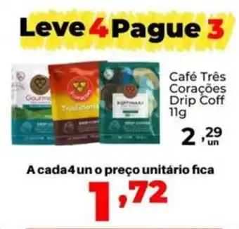 Super Nicolini Café Três Corações Drip Coff oferta