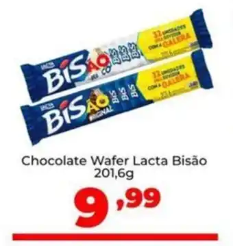 Super Nicolini Chocolate Wafer Lacta Bisão oferta