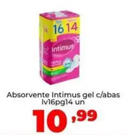 Super Nicolini Absorvente Intimus gel c/abas oferta